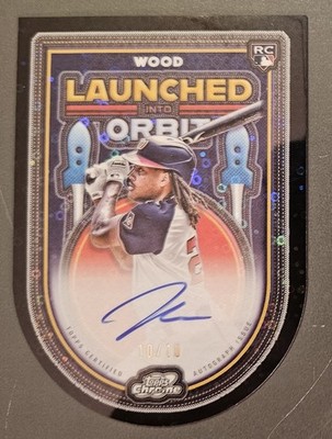 2025 Topps Cosmic Chrome Black 10/10 James Wood Launched Into Orbit Autograph 