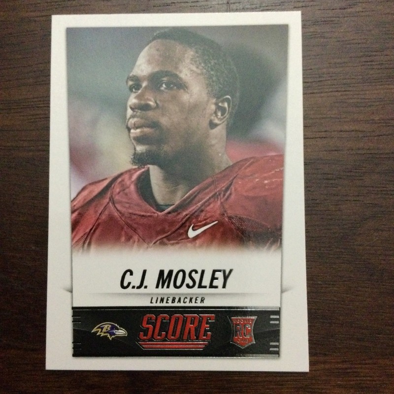 2014 Score C.j Mosley Rookie Card