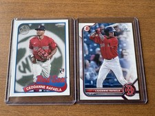 Lot of 2 2022 2024 Topps 35th Bowman RC Rookie Cards Ceddanne Rafaela Red Sox