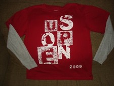 GARB US Open 2009 Tennis Long Sleeve Shirt BOY'S Size: Large / USA Made
