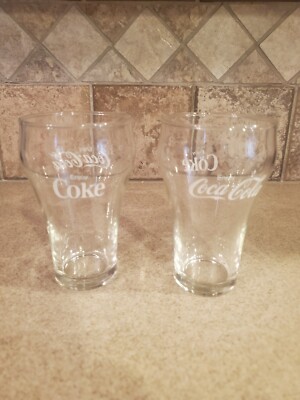 Vintage Lot 2-Coca Cola Glasses 5