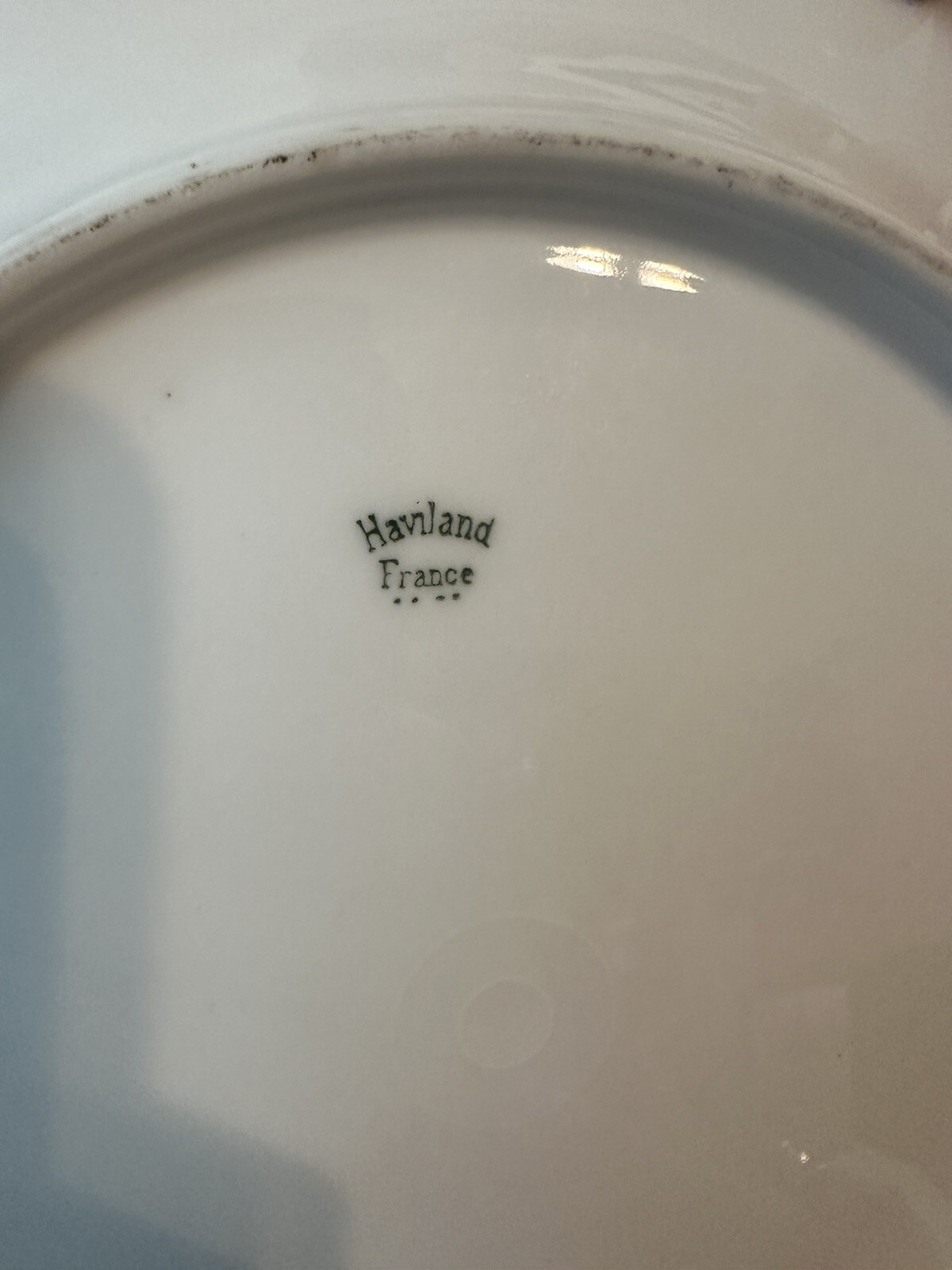 Antique Vintage LIMOGES Haviland Vignaud Gold Rim Porcelain China, LOT of 37 pcs