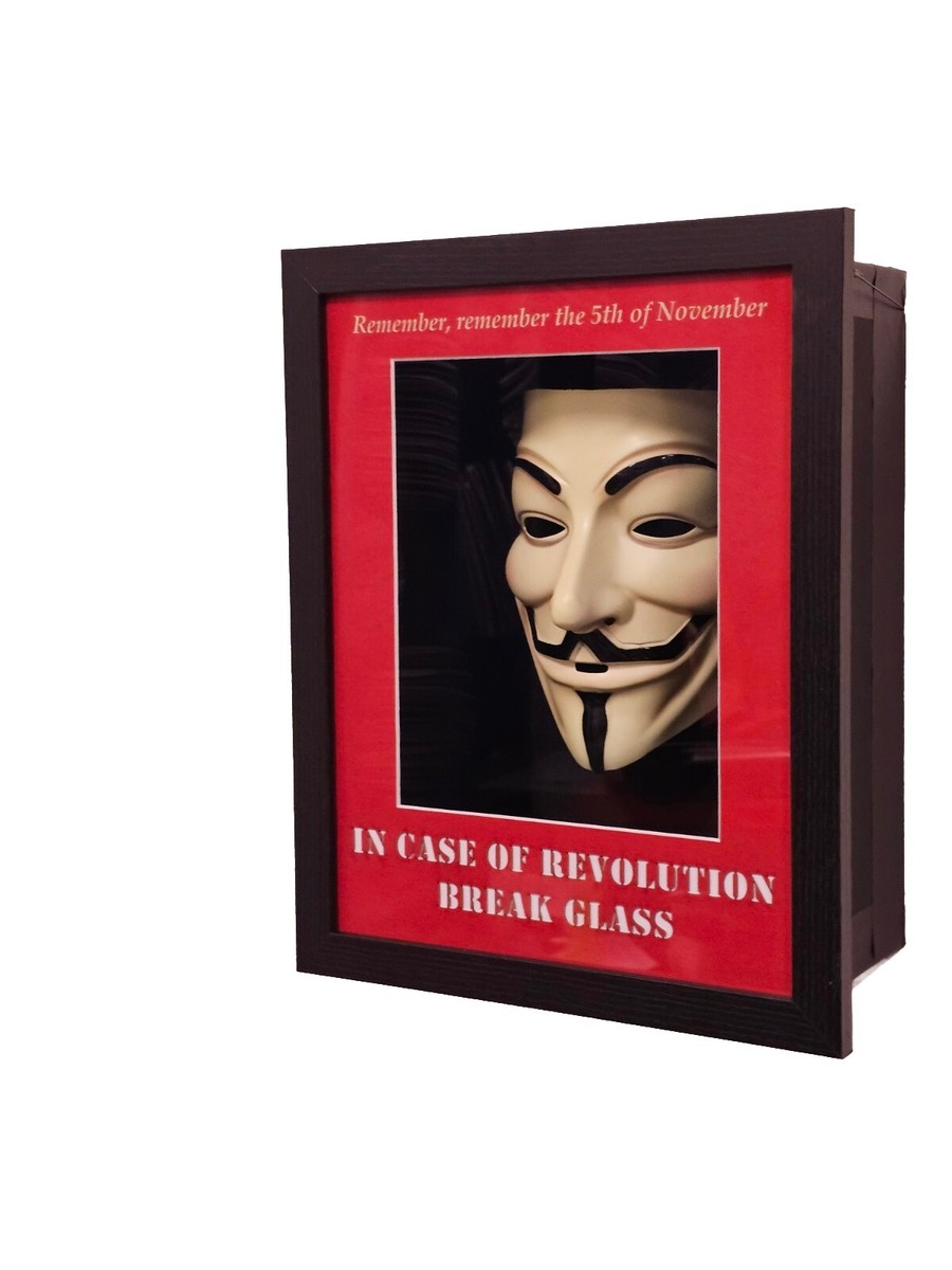 Guy Fawkes Remember The 5th of November V for Vendetta Mask