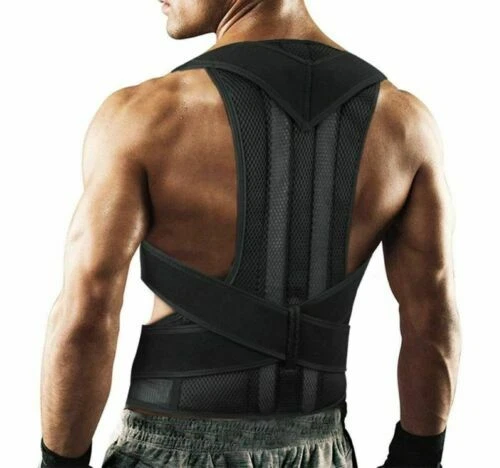 Appareils orthopédiques, orthèses et attelles noirs à dos