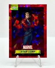 2024 Topps Chrome Marvel STAR-LORD Red Sapphire Guardians Disney #89 5/5 MINT