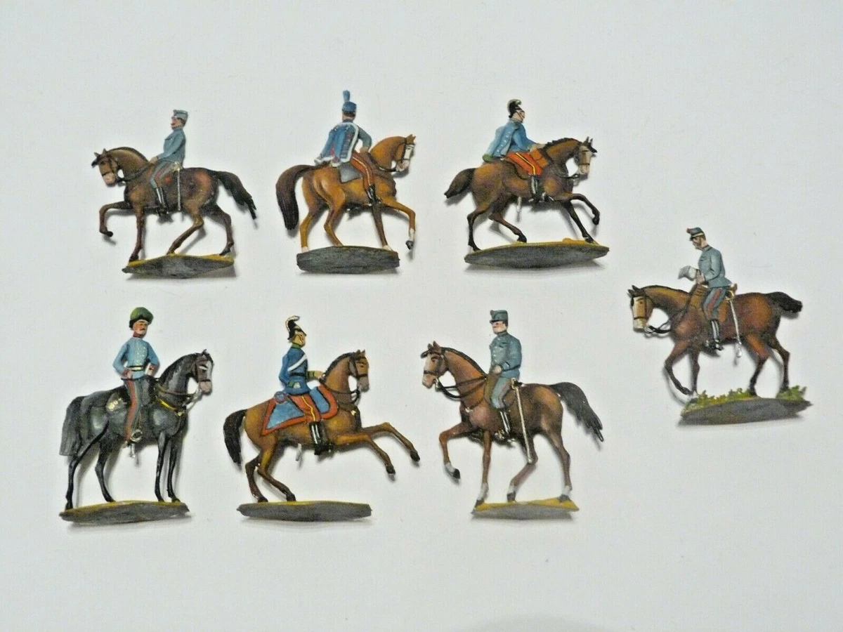 Plats d'étan - flat tn - Znnfguren - 10 cavalers francs - Moyen