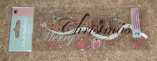 EK Success Jolee's Title Waves Sticker Christmas Holidays....Merry Christmas