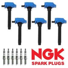 6x Ignition Coil & 6 NGK Iridium Spark Plug fit Jeep Wrangler 3.6L V6 UF648