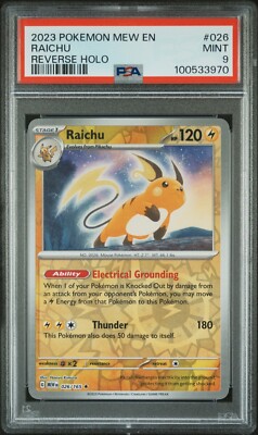 Pokémon TCG Raichu 026/165 Scarlet & Violet: 151 Holo Rare