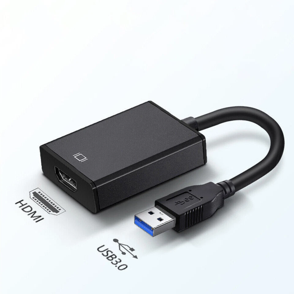 USB 3.0 to HDMI Converter Display Cable Graphic Adapter 1080P HD For Laptop PC - Image 3 of 4