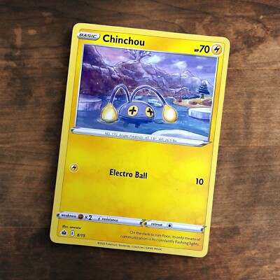 Chinchou 8/15 Near Mint Pokemon TCG McDonalds 2022 Promo Rare | eBay