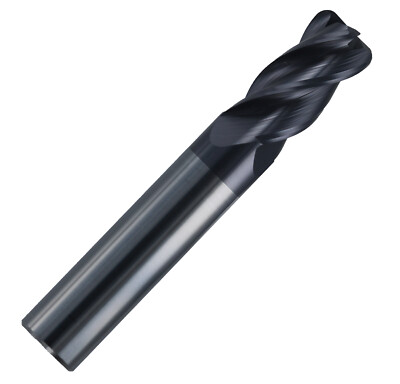 3/4'' 4 Flute Single End Variable Index HP Carbide End Mill AlCrTiN Coated