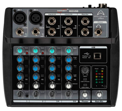 WHARFEDALE Connect 802 USB Kompaktmischpult