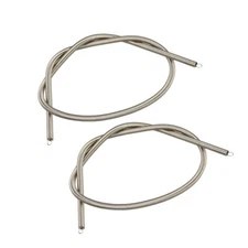 0.5x4x300mm Stainless Steel Small Dual Hook Tension Springs, 2pcs