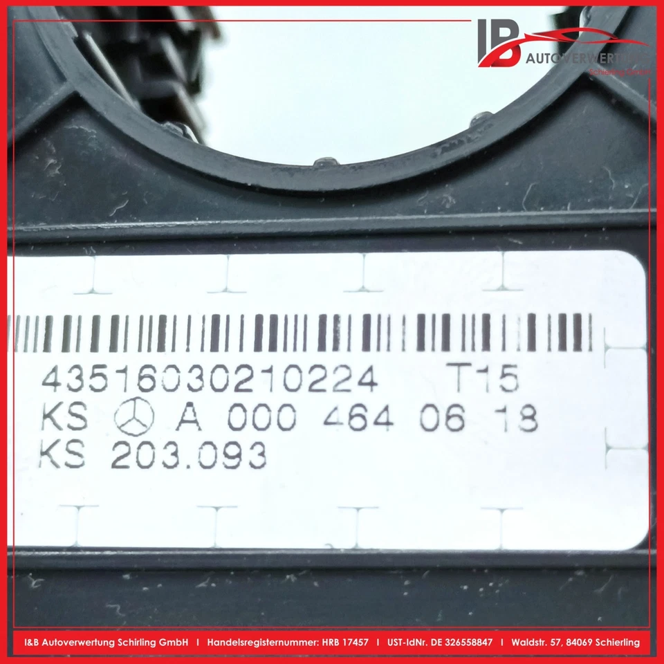 MERCEDES BENZ C-CLASS W203 C200 CDI SLIP RING STEERING WHEEL COIL SPRING A2095400145 - Image 4 of 4