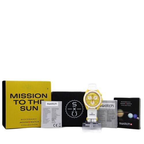NEW SWATCH X OMEGA Moonswatch Mission to the SUN BOX/PAPERS/WARRANTY #OM59