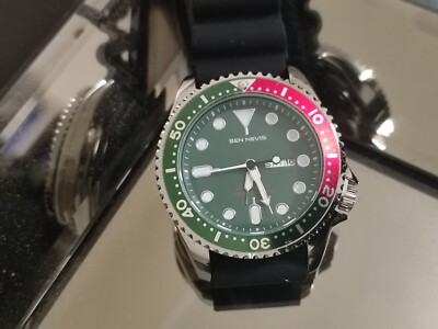 BEN Nevis Divers Quarzuhr, Silikonarmband