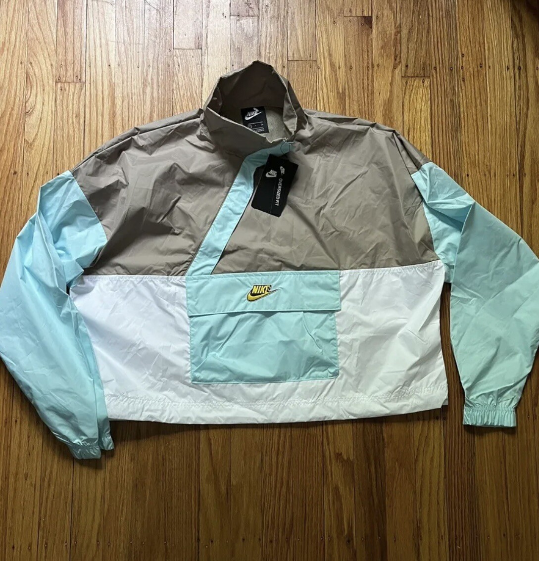 women's woven anorak nike sportswear icon clash