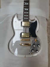 Acrylic Electric guitar Blue Light Rosewood Fingerboard Acrylic Body