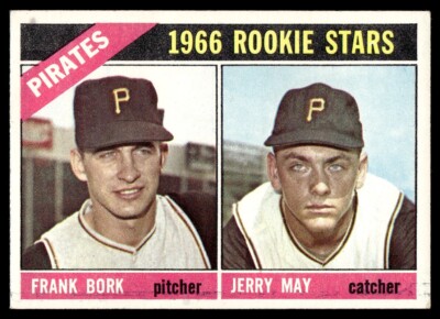 1966 Topps Pirates Rookies - Frank Bork/Jerry May Rookie Pittsburgh Pirates #123