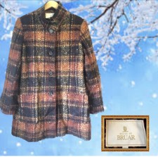 House Of Bruar : Tweed Alpaca Wool Plaid Check Country Coat : U.k. 16