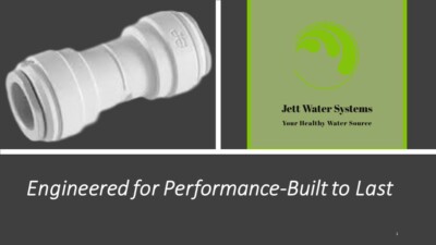 John Guest RO Straight Union Connector Water Fitting (3/8'' QC x 3/8'' QC)