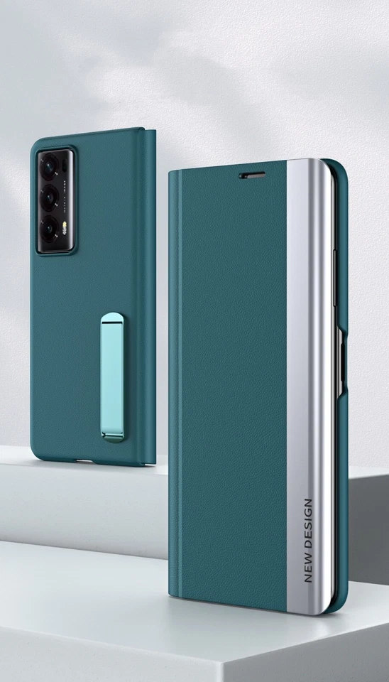 For Honor Magic V2 Magnetic Cover Luxury Flip Leather Hidden Kickstand Slim Case - Image 4 of 4