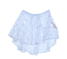 Wear Moi Cypella Ballet Dance Light Grey Sheer Skirt Asymmetrical Womens XS/S