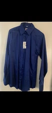 Royal Highness Equestrian Western Show Shirt L Royal Blue