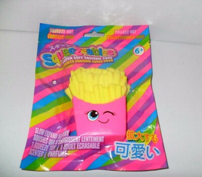2017 SQUEEZEABLES SERIES 2 SLOW EXPAND SQUISHY SINGLE FRIES FROM YOYO LIPGLOSS