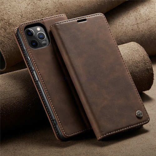 AU For iPhone 15 14 13 12 11 Pro Max Magnetic Leather Flip Wallet Cover Case - Picture 18 of 32