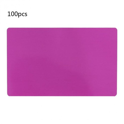 100 Pack Thick 0.18mm Business Cards Blanks Colored Finish Aluminum Metal Cards - Picture 10 of 13