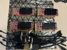 Lot 4 ATI FirePro 2460 512MB PCIe x16 4x Mini DP Video Card P/N 102C0700111
