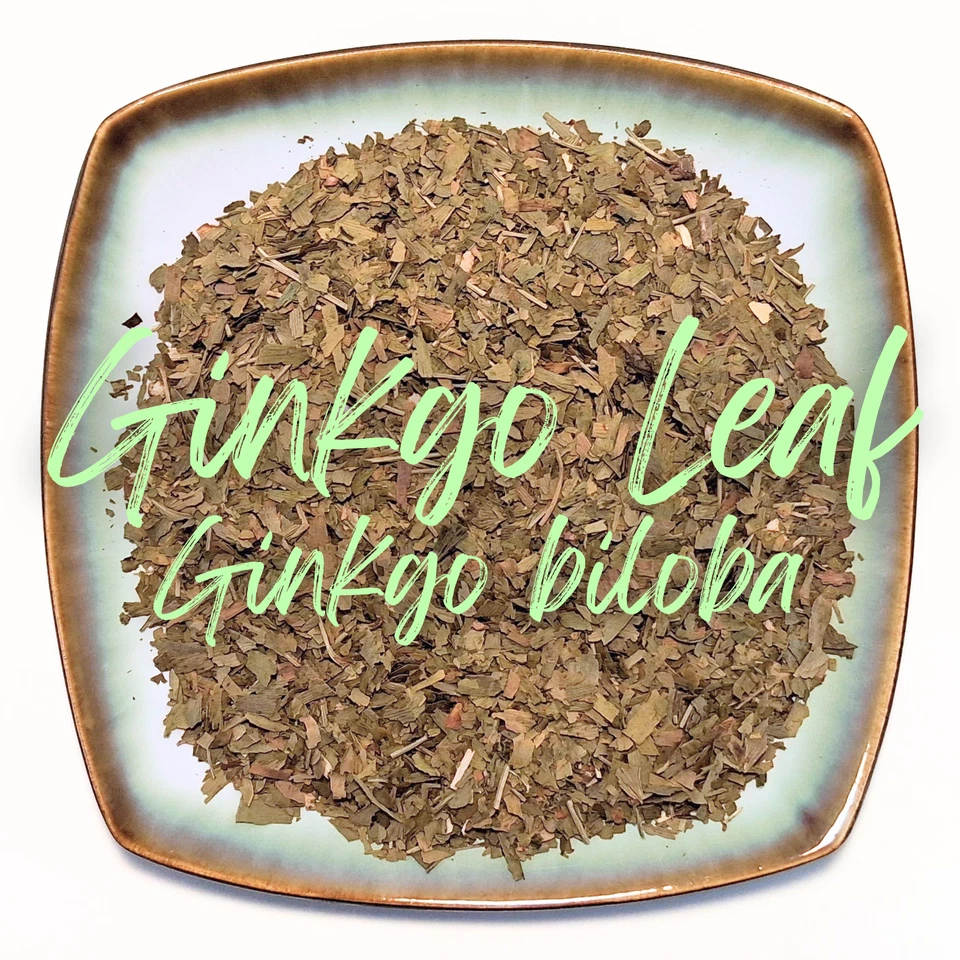 Ginkgo Leaf C/S ~ Dried Herb ~ Ginkgo biloba ~ Organic Bulk Dry Herbs 0.5-4 oz - Image 2 of 4