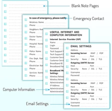 Password Book with Individual Alphabetical Tabs, 4"X5.5" Small Password Noteb...