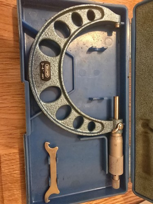 #ad Draper Outside Micrometer Tool 3 4quot; Range .001quot; Graduation In Case amp; Wrench. $80.50