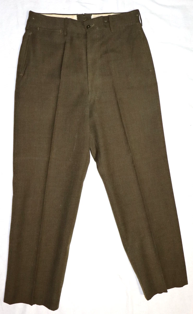 第二次大戦米陸軍のウール戦闘ズボン Field Trousers Indiana Original Ww2 Collectible US Uniforms for