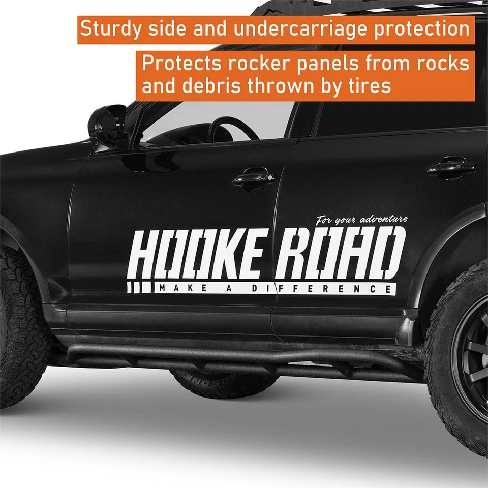 Rock Slider Nerf Bar Step Rail Rocker Guards for 03-10 Porsche Cayenne 955/957 - Image 3 of 4