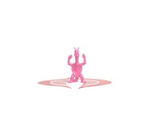 Galaxy Laser STAR Team Figure PINK Space Turtle Crab Alien Tim Mee TIMMEE 2"