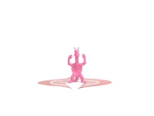 Galaxy Laser STAR Team Figure PINK Space Turtle Crab Alien Tim Mee TIMMEE 2"