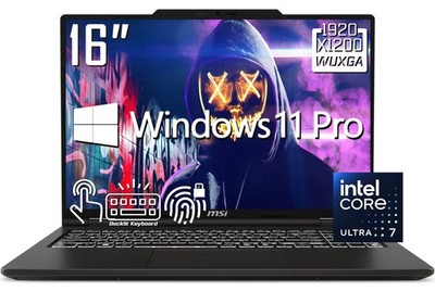 MSI Venture 16'' FHD Touchscreen Laptop Intel Core Ultra 7 255H 64GB DDR5 2TB SSD