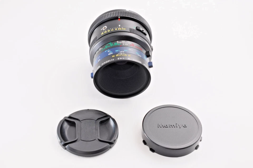 **CASI COMO NUEVO** Mamiya Macro M 140 mm f/4,5 M/L-A + Tapa para RZ67 Pro II IID de JPN Foto 3 de 4