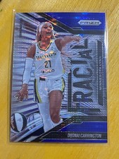 DiJonai Carrington 2025 Prizm WNBA #1 Minn Lynx /199 Fractal Blue Pulsar Prizms