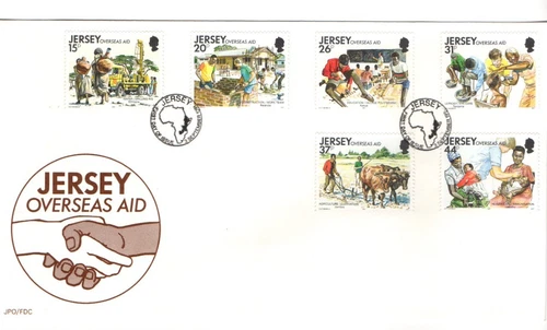 1991 JERSEY -OVERSEAS AID FDC FROM COLLECTION K63
