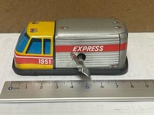 Yonezawa Tin Plate Truck Wind Up Toy Working Vintage Showa Era Japan Rare