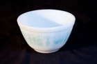 Vintage Pyrex Mixing Bowl (401) 1.5 pint Amish Butterprint Teal Blue