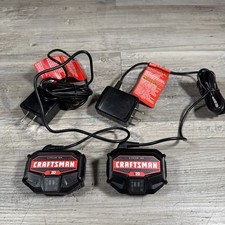 Pair 2 Craftsman CMCB1104 Type 1 20V Li-Ion Charger New No Box Tested