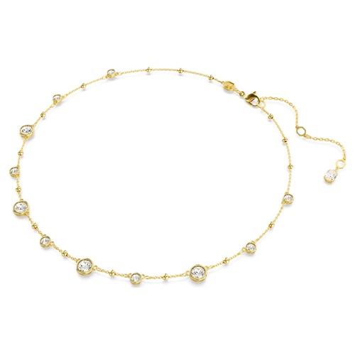 Swarovski Zirconia Imber Necklace, Round Cut, White, Gold-Tone Plated 5680090 - Picture 2 of 6