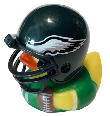FREE SHIP - 2 1/4'' NFL FOOTBALL PLAYER RUBBER DUCK PHILADELPHIA EAGLES HELMET