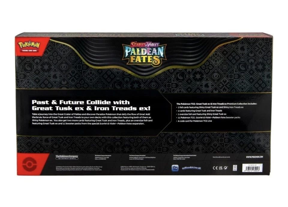 Pokémon: Destinos Paldeos Gran Colmillo Hilos de Hierro Ex Colección Premium **EN MANO** Foto 3 de 4